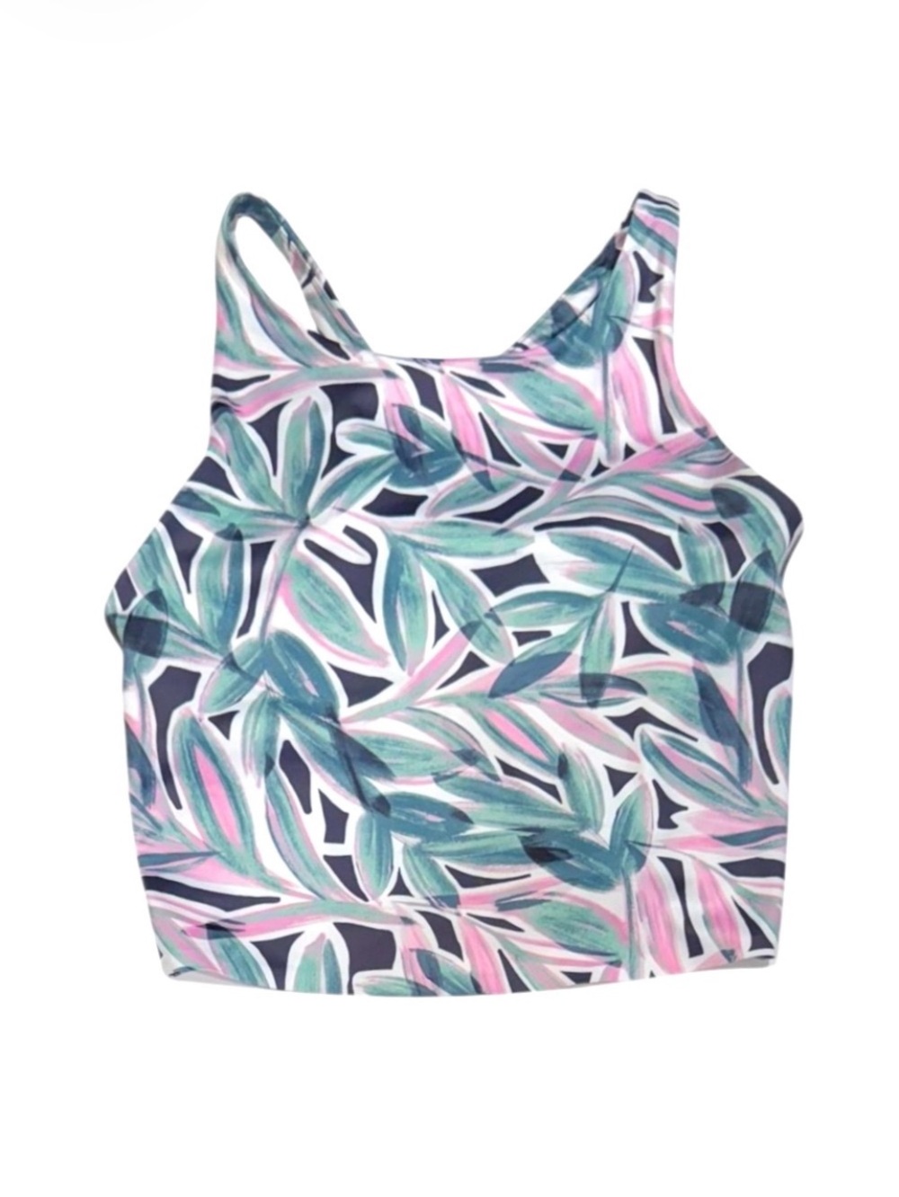SAGE Collective Tropical Palm
Floral Crop Sports Bra Paradise
NWT Medium